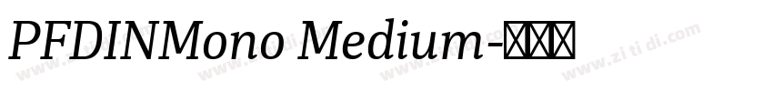 PFDINMono Medium字体转换